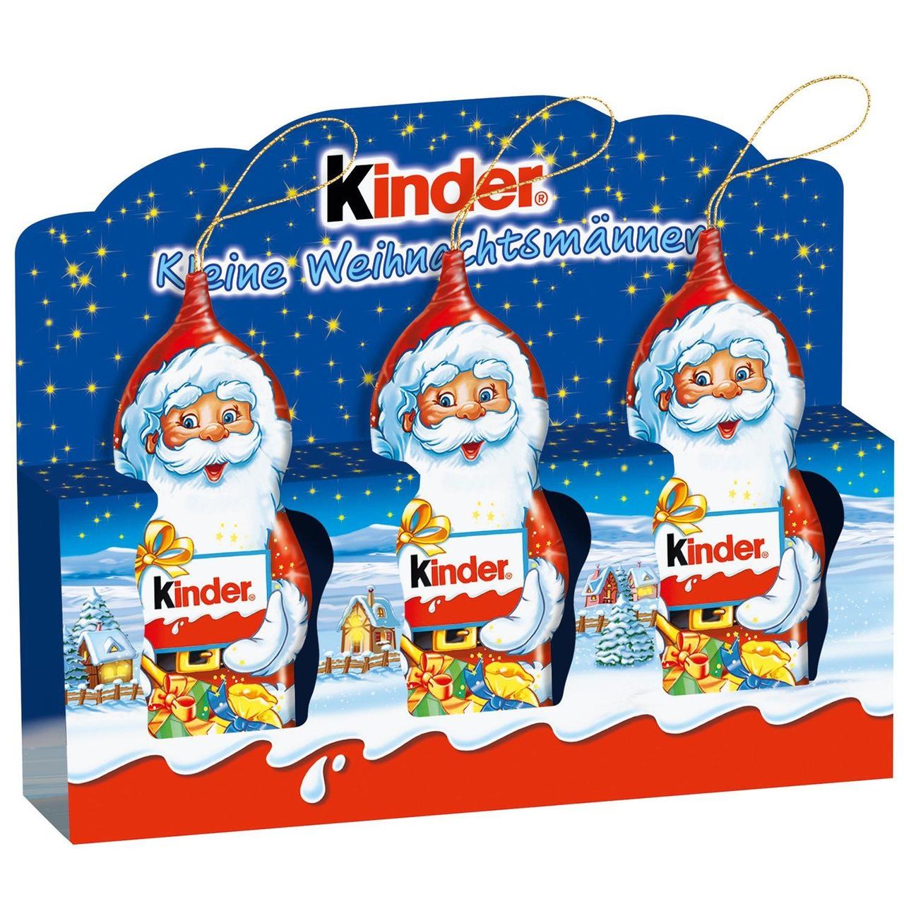 Набір новорічних фігурок Kinder Kleine Weihnachtsmänner 3 х 15 г