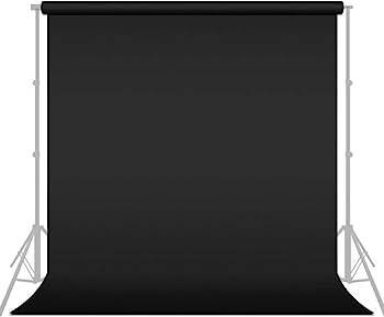 Чорний вініловий фон матовий 2.0 х 3.0 м Vinyl BD-PRO для студії, знімання фото, відео, одягу Полотно з "кишенею"