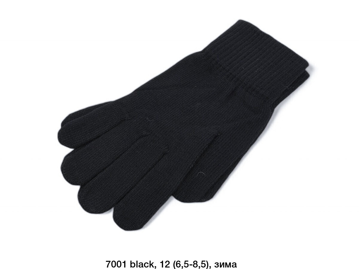 Чорні жіночі рукавички Одинарні опт дешево