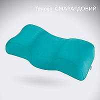 Ортопедична подушка BeautyBalance® наволочка ТЕНСЕЛ від зморшок сну та ранкової набряклості, смарагд