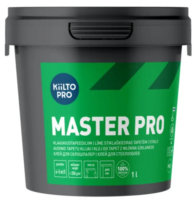 Клей для шпалер Kiilto Master Pro для склошпалер 1 л, фото 1