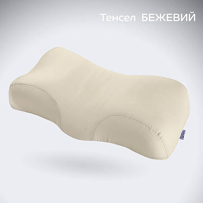 Ортопедична подушка Beauty Balance® наволочка ТЕНСЕЛ проти зморшок сну та ранкової набряклості, бежевий