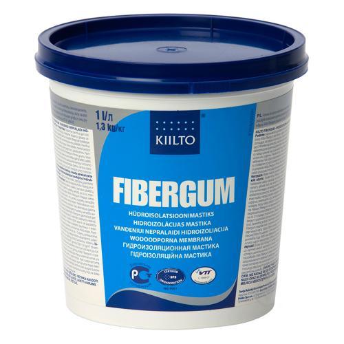 Мастика для гідроізоляції Kiilto Fibergum 1 л, фото 1