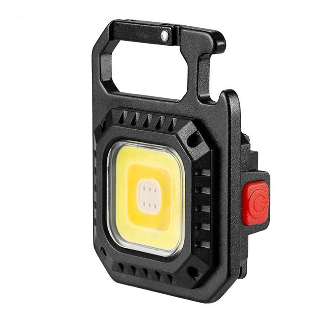 Світлодіодний ліхтарик брелок | 500 мАг | 6 режимів роботи | червоне світло | чорний