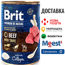 Вологий корм Brit Premium by Nature для собак, яловичина з тельбухами, 400 г