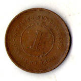 Стрейтс Сетлментс Королева Вікторія 1 цент, 1890 рік №2544, фото 2