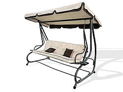 Садова розкладна 4 містна гойдалка Avko Relax Plus Beige ARSC18733