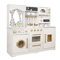 Дитяча кухня дерев'яна AVKO Равенна White Вода звукові та світлові ефекти + аксесуари
