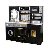 Дитяча кухня дерев'яна AVKO Равенна Black Вода звукові та світлові ефекти + аксесуари, фото 2