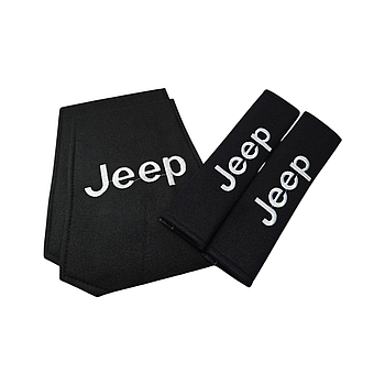 Комплект чохлів на підголівники та ремені безпеки Jeep