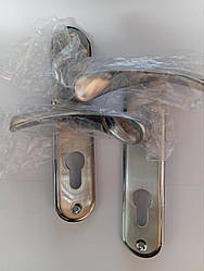 Ручка на планці під циліндр FZB ET 157 сатин міжвісь 62мм