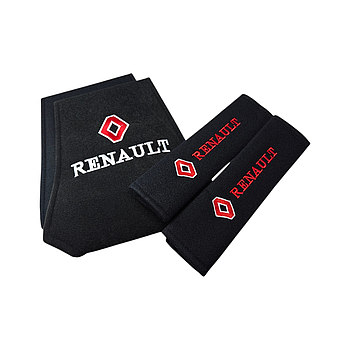 Комплект чохлів на підголівники та ремені безпеки Renault