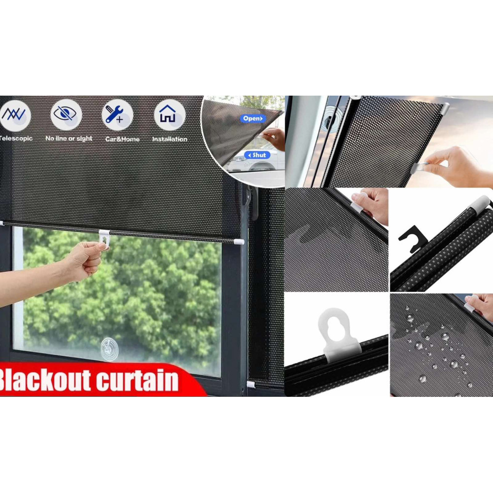 Сонцезахисна Шторка на коліщатках для рятувальники, пухні, автомобіля 68* 125 cm, фото 1