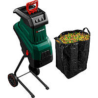 Переработка веток, Электрическая дробилка ветвей, Измельчитель веток для дома Parkside (германия), UYT