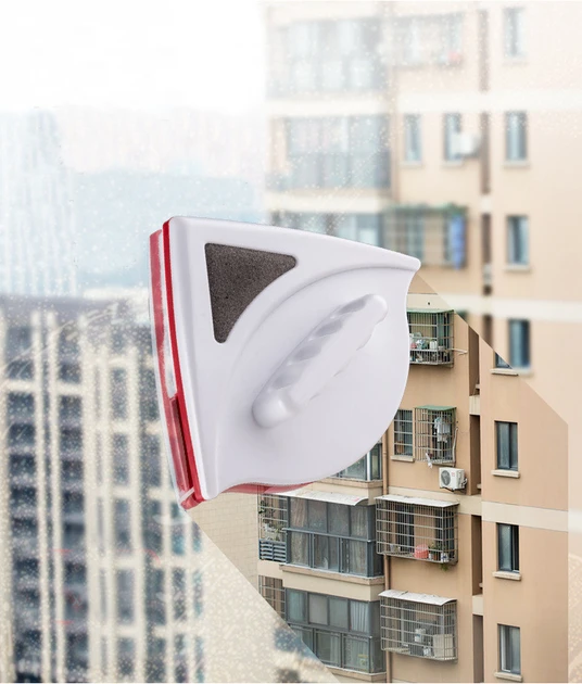 Магнітна щітка для миття вікон 3-32 мм, двостороння, фото 1