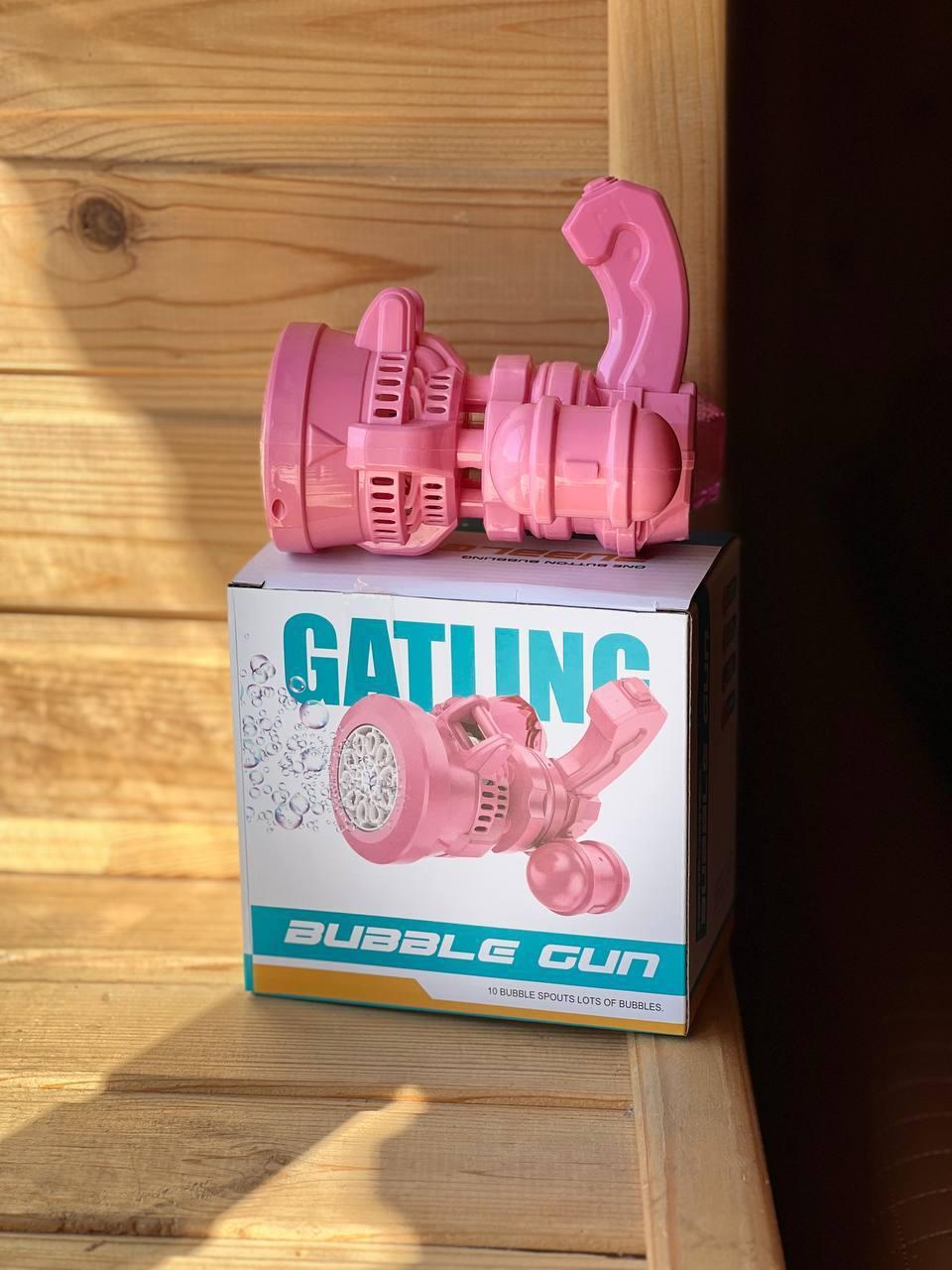 Дитячий автоматичний пістолет кулемет для мильних бульбашок Bubble machine toy, фото 1