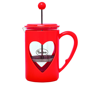 Френч-прес 800 мл червоний Con Brio СВ-5680