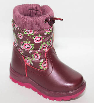 Дитячі чоботи зимові для дівчинки 25