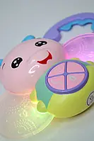 Підвіска на коляску M 4102 світлячок 25см, муз, пісні (укр),св , 2 цв, на бат ,в кор-ке,20-23,5-6см, фото 4