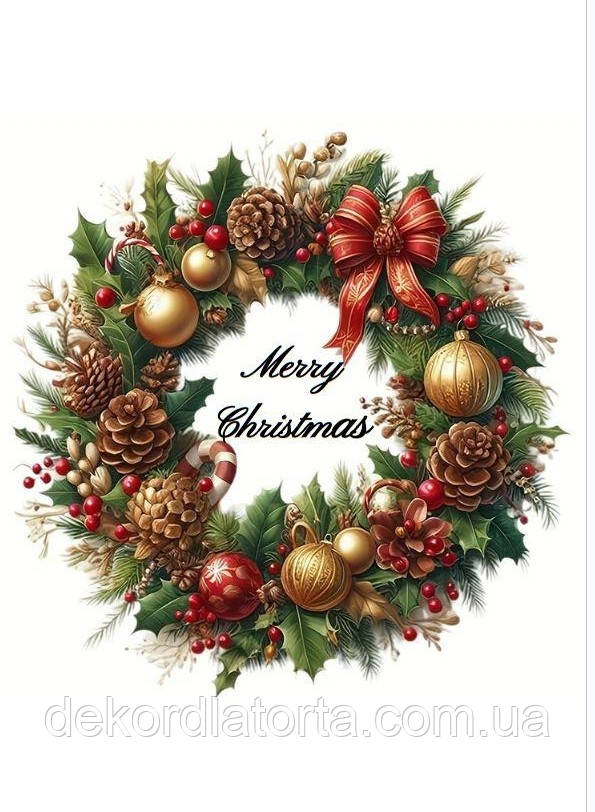 Вафельна картинка Новорічні №8300