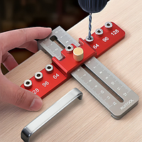 Меблевий кондуктор для свердління отворів та набір свердлів 4 мм