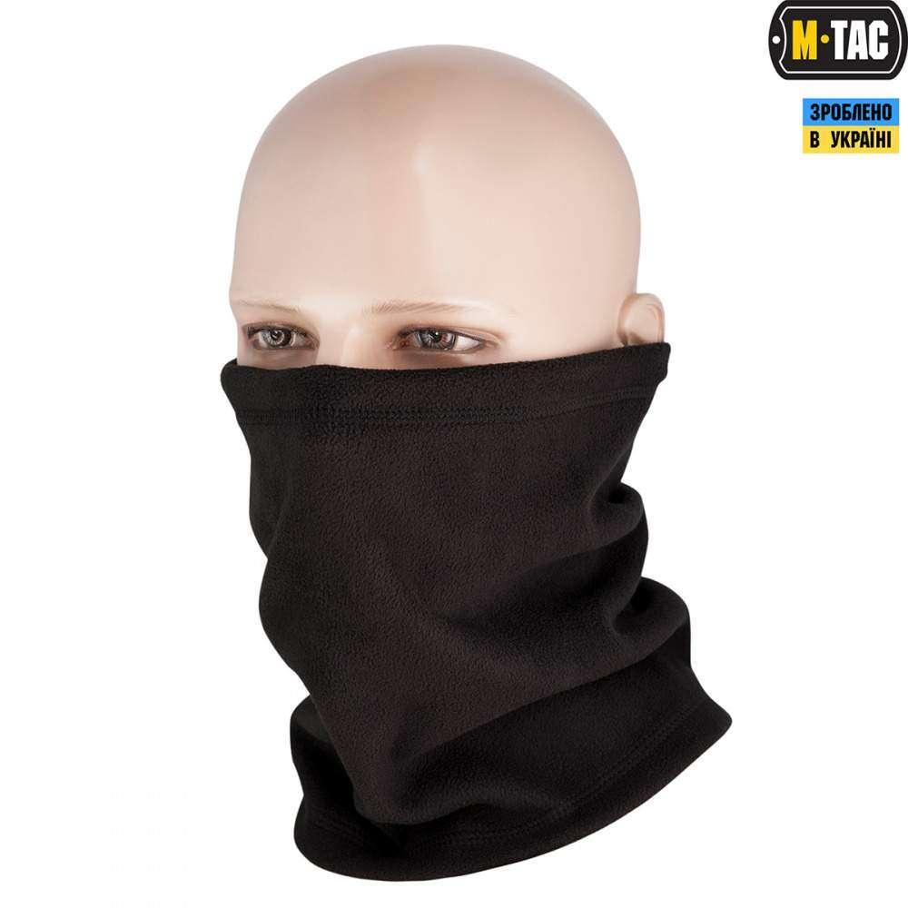 M-Tac шарф-труба Elite короткий із затяжкою фліс (260 г/м2) Black