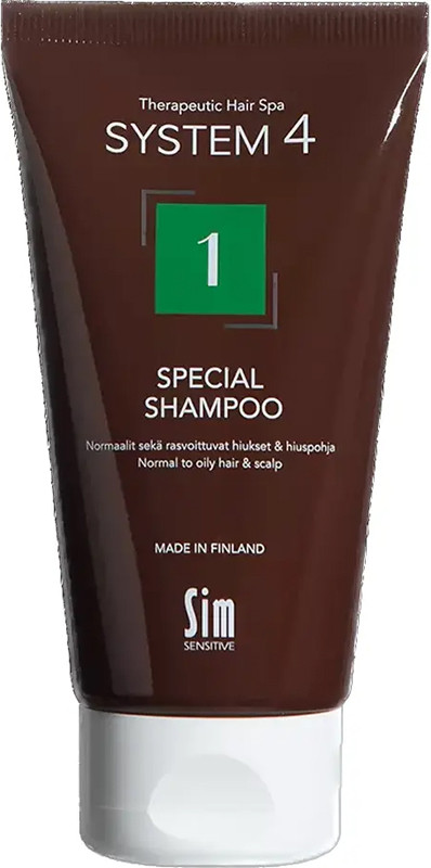 Шампунь для схильної до жирності шкіри Sensitive Special Shampoo No1 System 4, 75 мл, фото 1