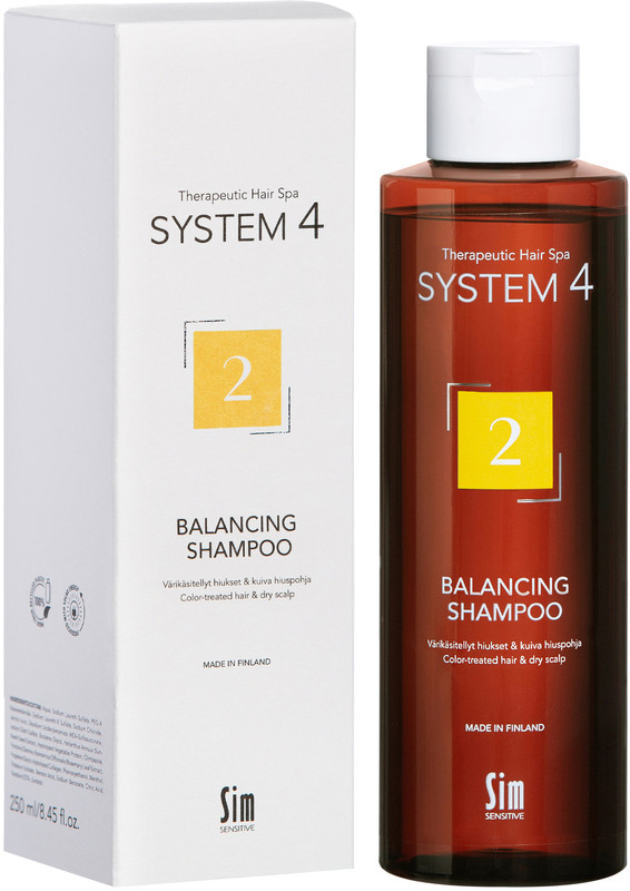 Шампунь для сухого, фарбованого та пошкодженого волосся Balancing Shampoo No2 System 4, 250 мл, фото 1
