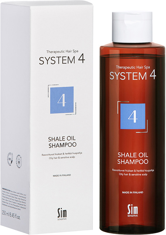 Шампунь для жирної та чутливої шкіри голови Shale Oil Shampoo No4 System 4, 250 мл, фото 1
