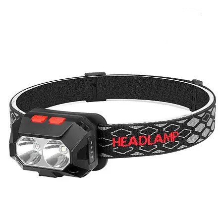 Ліхтар налобний PLD-SL02-XPG, Motion Sensor, Li-Ion акумулятор, ЗУ microUSB, фото 1