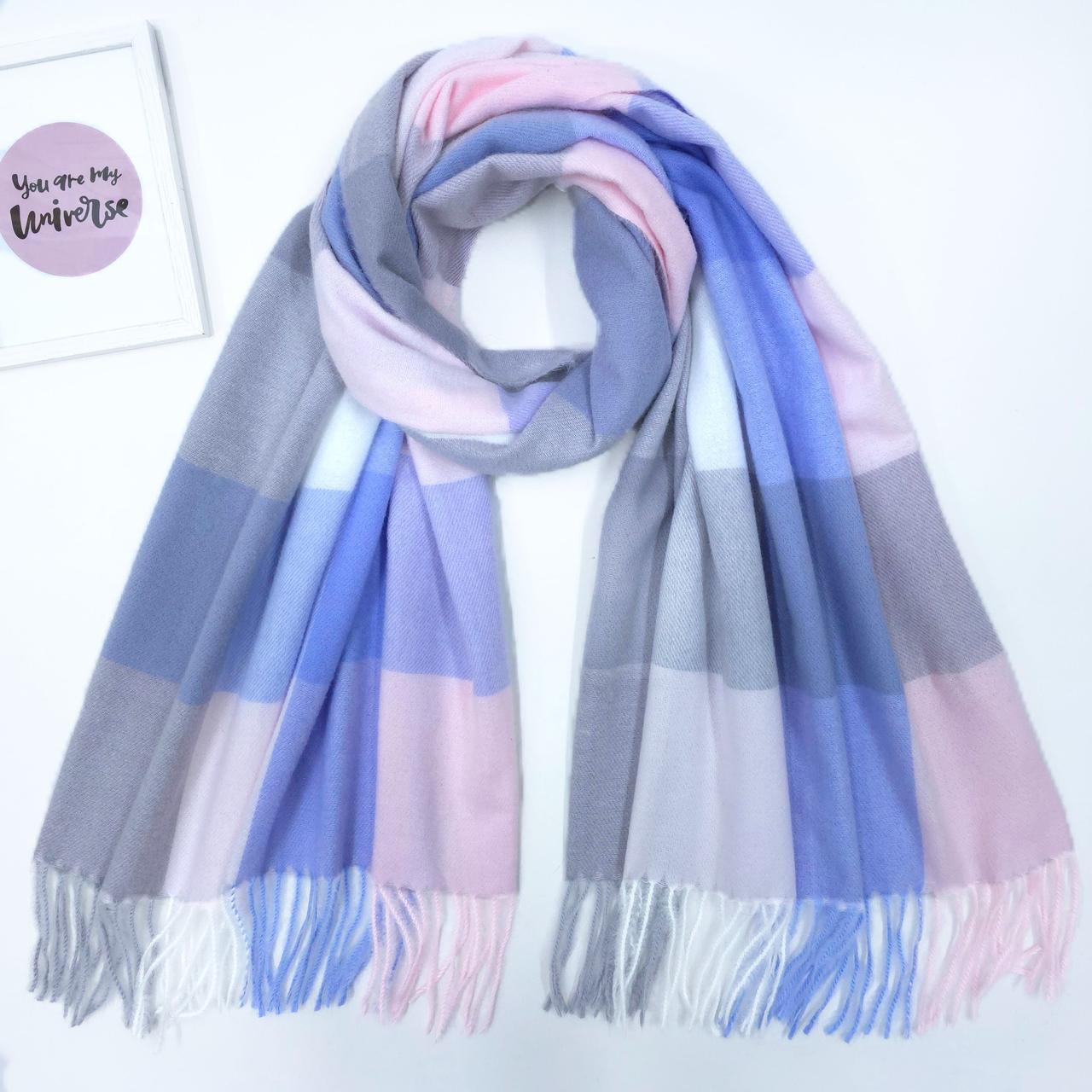 ШАРФ жіночий M&JJ СКАЙ 75х180 см блакитний 1020, фото 1