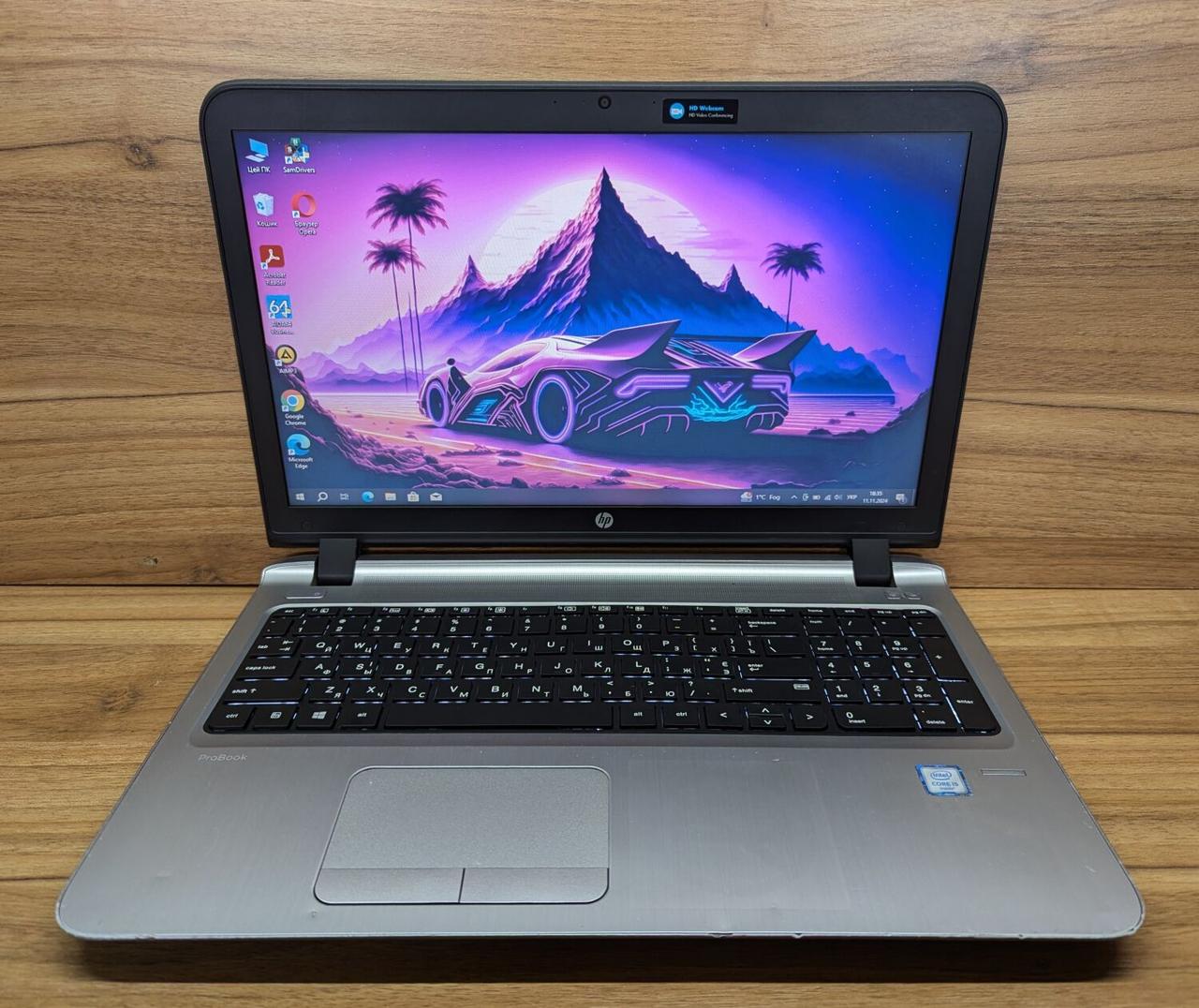 Б/в Ноутбук Б-клас HP ProBook 450 G3 15.6" 1366x768| Core i5-6200U| 8 GB RAM| 256 GB SSD| Radeon R7 M340 2GB