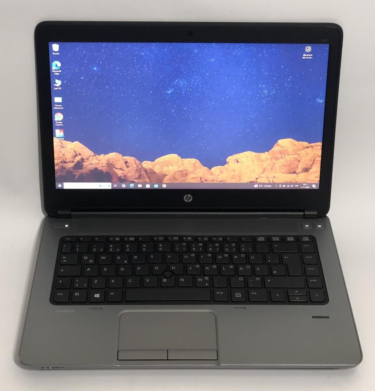 Б/в Ноутбук Б-клас HP ProBook 640 G1 14" 1600x900| Core i5-4210M| 8 GB RAM| 500 GB HDD| HD Graphic 4600