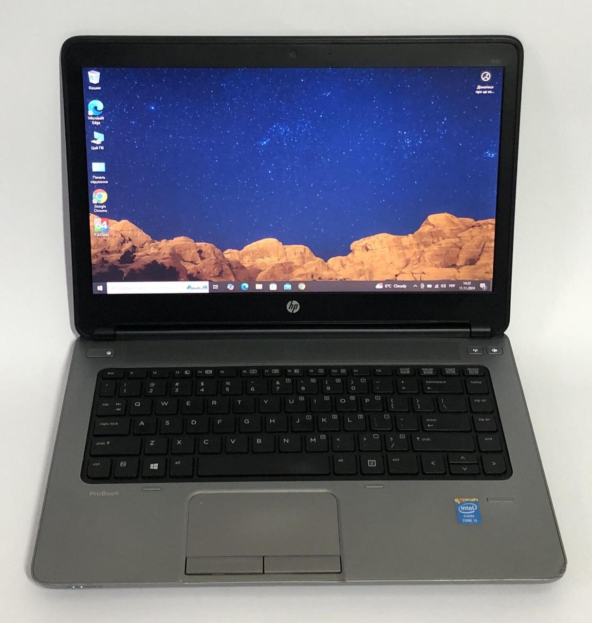 Б/в Ноутбук Б-клас HP ProBook 640 G1 14" 1366x768| Core i3-4000M| 8 GB RAM| 320 GB HDD| HD Graphic 4600