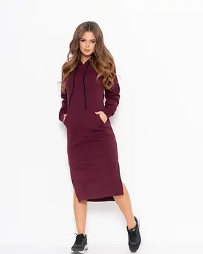 Плаття ISSA PLUS 11104 XXL бордовий, фото 1