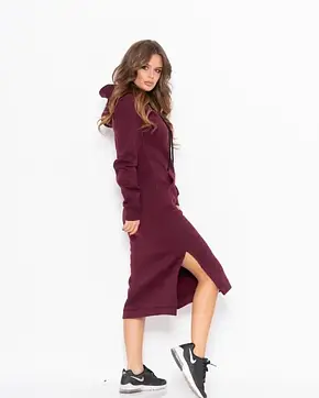 Плаття ISSA PLUS 11104 XXL бордовий, фото 3