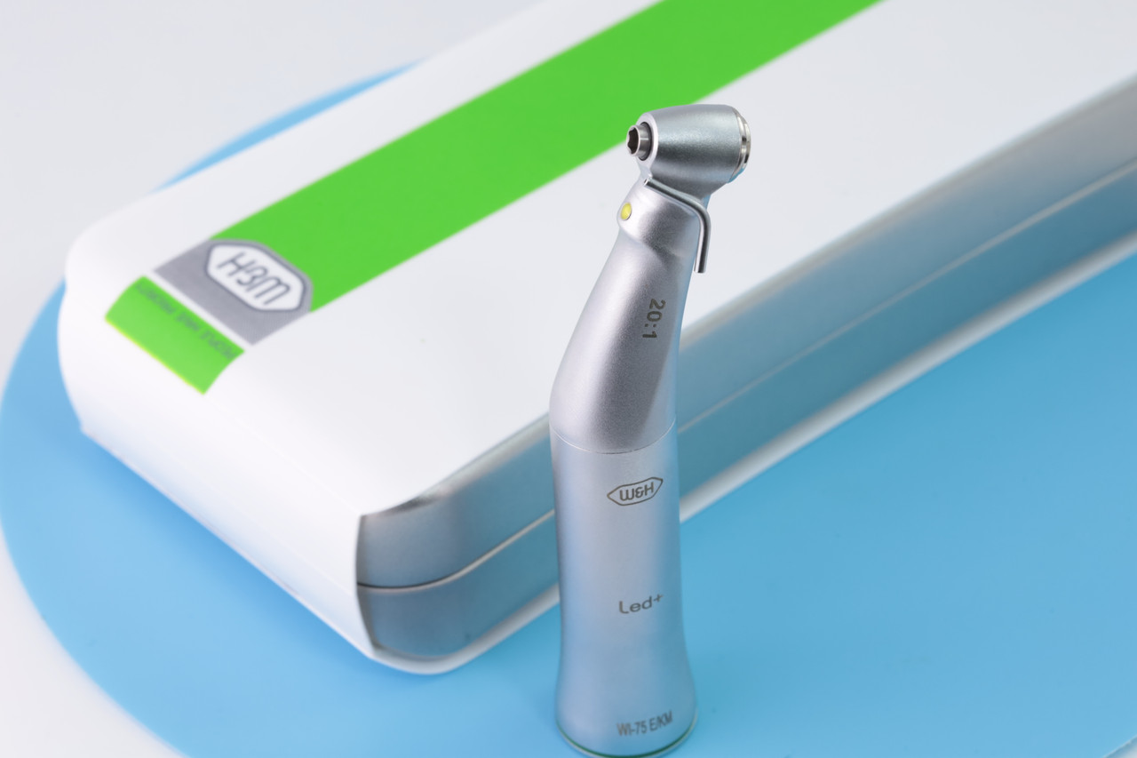 Кутовий наконечник хірургічний (20:1) W&H понижуючий генератор LED+ для імплантації