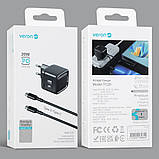 Home Charger | 20W | QC3.0 | Type C To Type C Cable (1m) — Veron TC20, фото 2