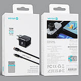 Home Charger | 18W | 1U | USB C Cable (1m) — Veron VR-C18Q, фото 2