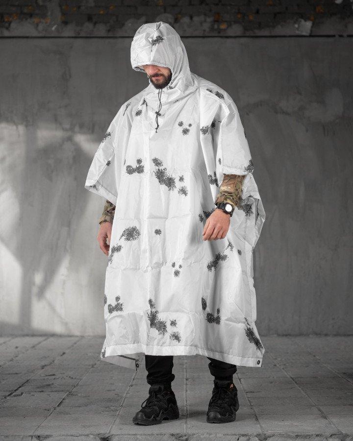 Пончо біла ляпка ВТ7778, фото 1