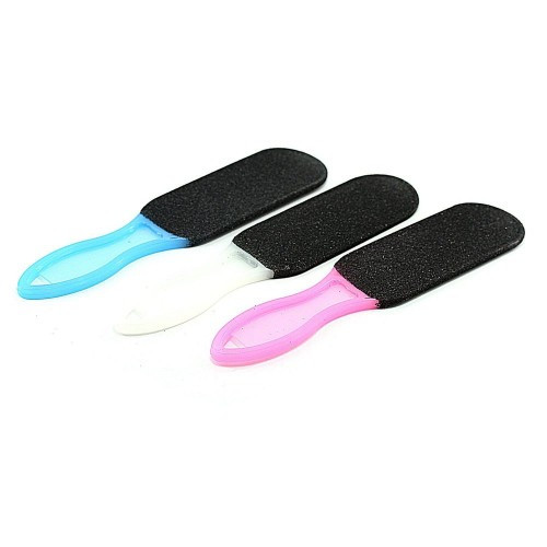 Тертка для ніг кольорова, овальна з напиленням