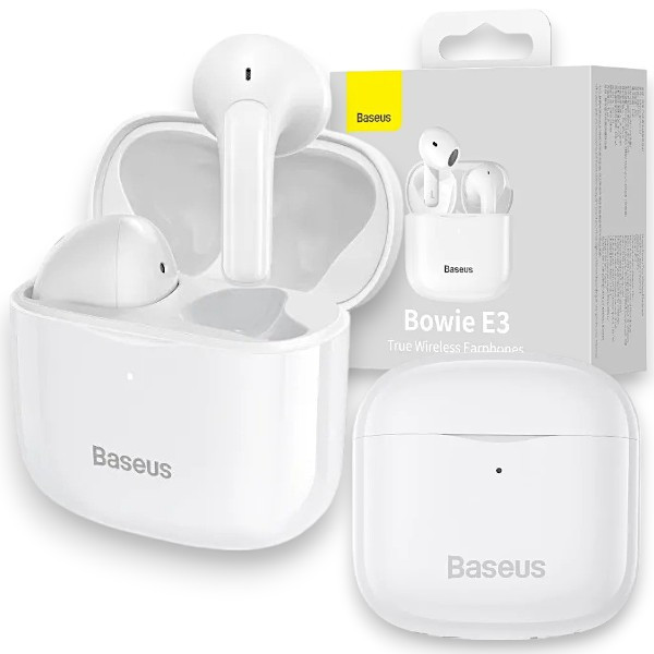 Бездротові Bluetooth-навушники AirPods Baseus Bowie E3 True Wireless TWS Earphones, білі