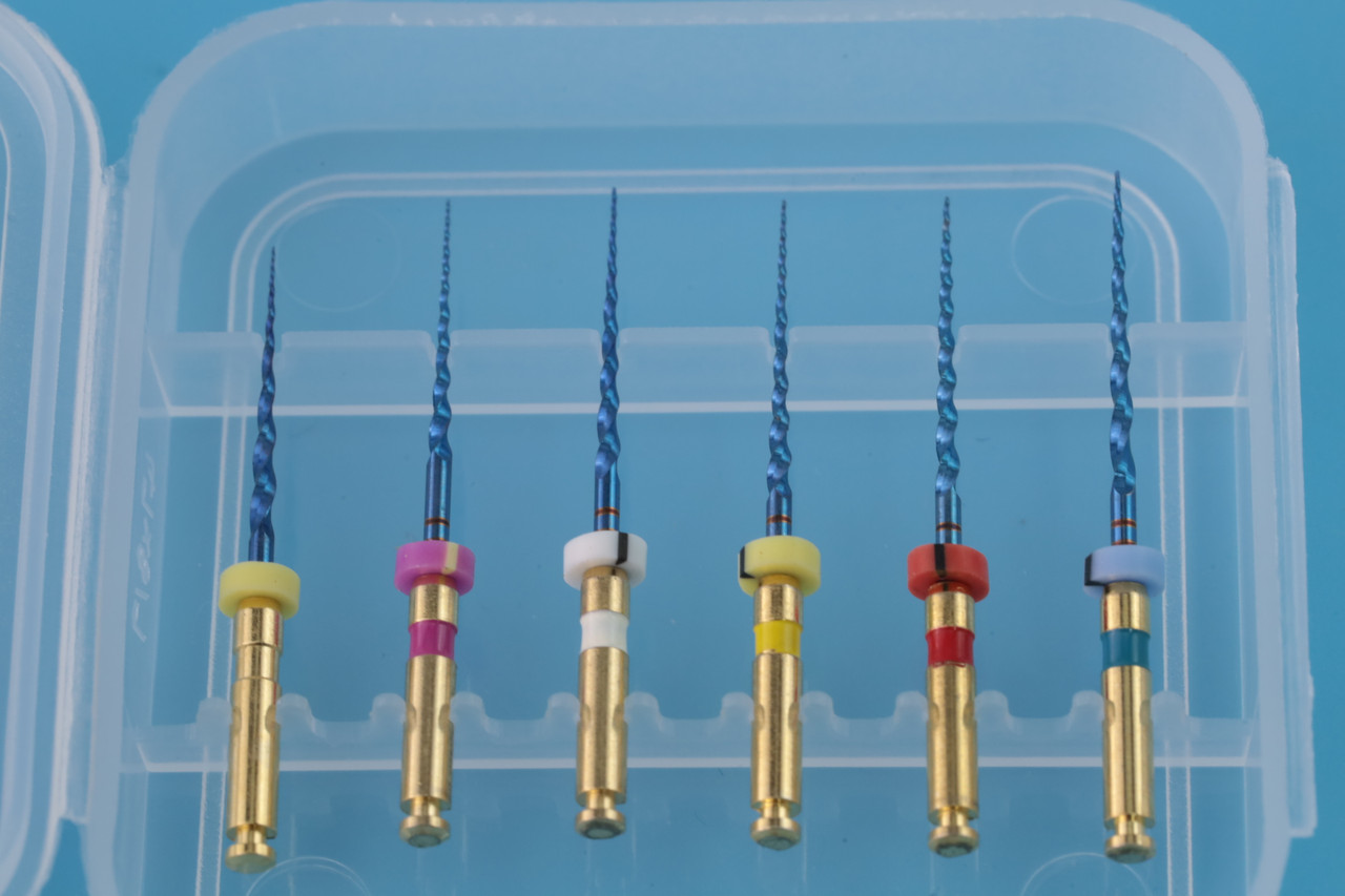 Файли для ендомотора Megalodon blue асорті упаковка (6 шт)