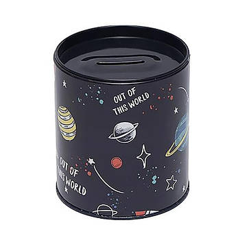 Дитяча металева скарбничка 10 х 9 х см з тематичними малюнками 7050 Скарбничка для грошей