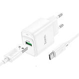 МЗП Hoco C140A Smart QC3.0 (1USB/3A) + Type-C, фото 4