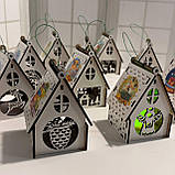 Новорічний підсвічник білий Нічник новорічний з принтом 2025 Розмір:12*8*8 см, фото 2