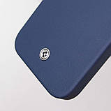 Чохол SGP PC+Leather with MagSafe для Apple iPhone 16 Plus (6.7") Blue, фото 6