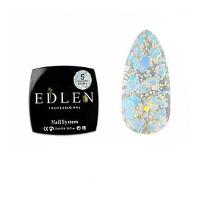 Гель-лак для нігтів Edlen Confetti Glitter №05, 5 мл