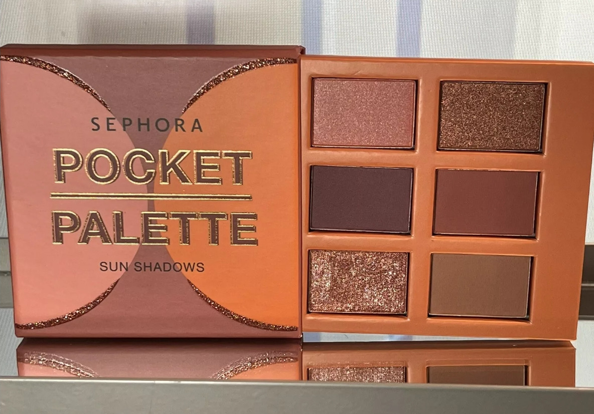 Палетка теней Sephora Pocket Palette Sun Shadows Warm Dusk