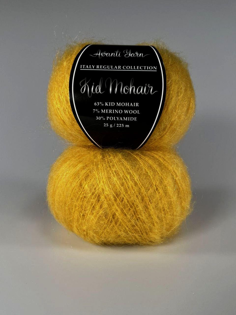 Пряжа Кід Мохер Аванті Ярн - 178 шафран, фото 1